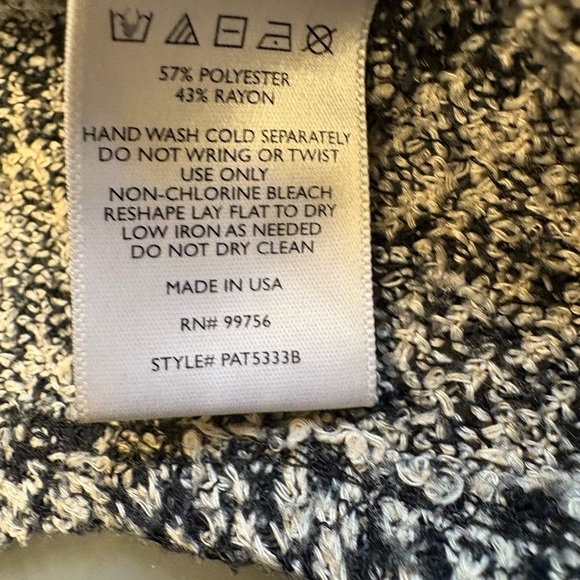 Nordstrom Painted Threads Black White Oversized Cardigan Sweater women's size M - Picture 9 of 9